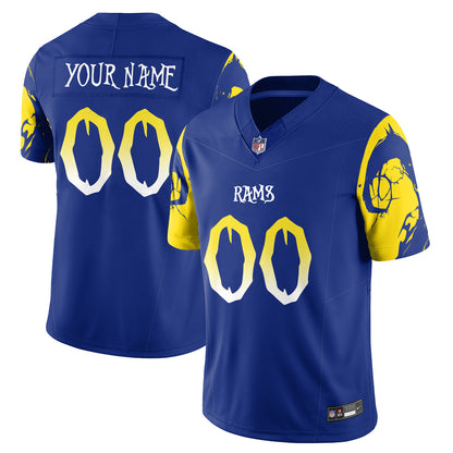 Los Angeles Rams x Nightmare Edition Custom Vapor Jersey - Stitched