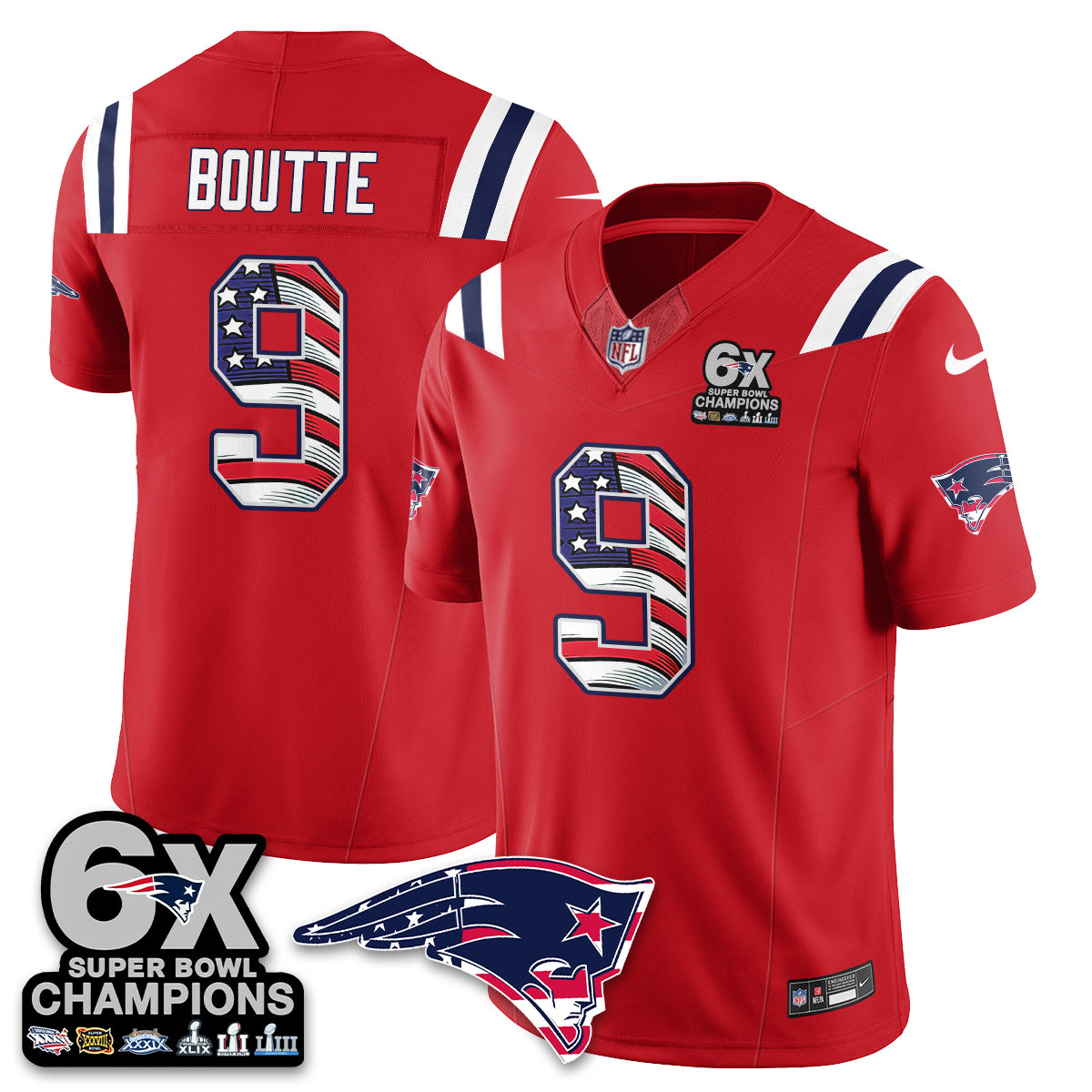 NE America Edition Vapor Jersey V2- Stitched