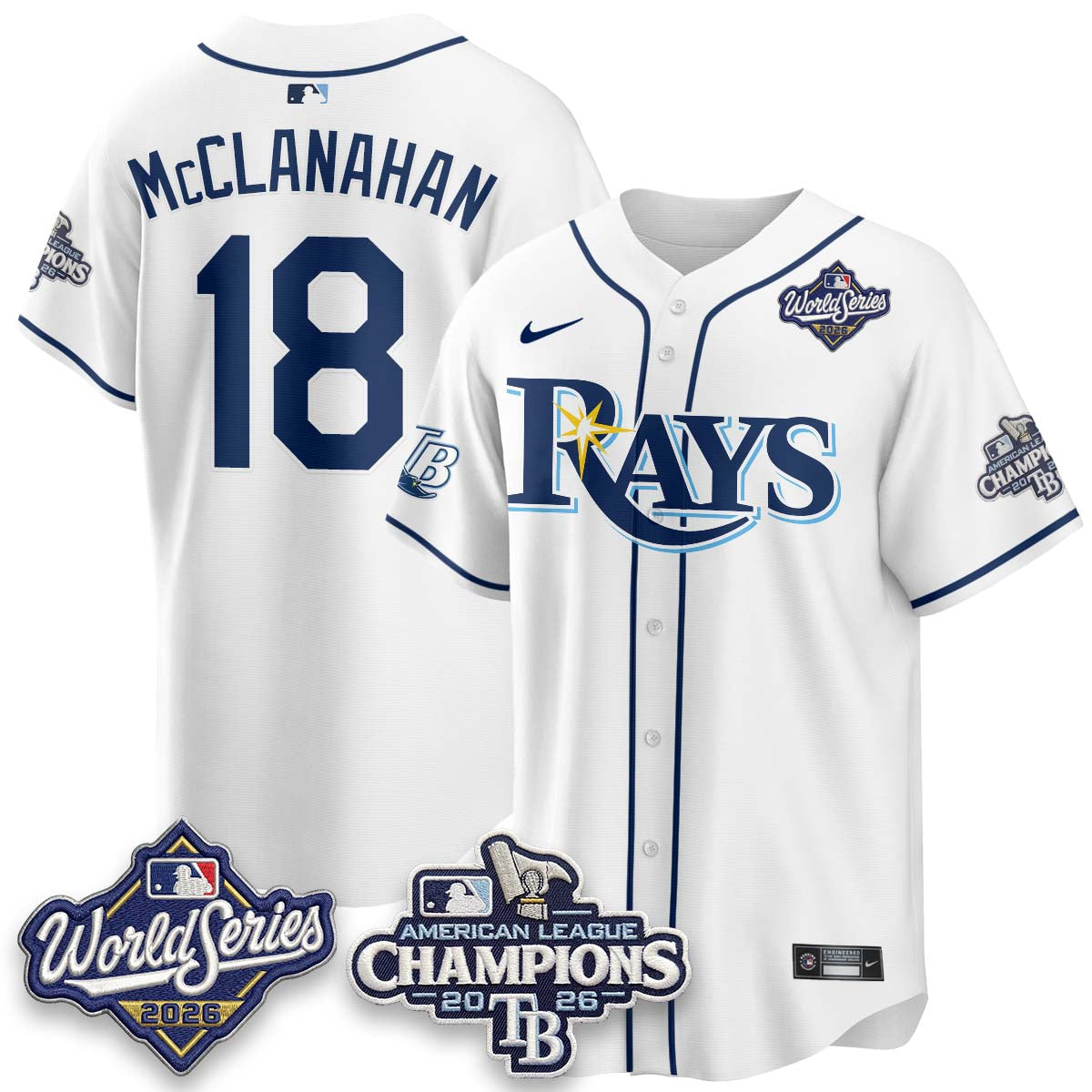 TB 2026 AL Champions Vapor Jersey - Stitched