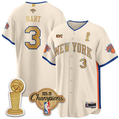 NYK Champions Night Baseball Vapor Jersey - Stitched