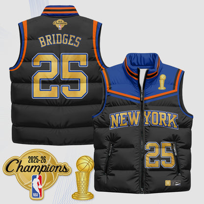 NYK Champions Night Puffer Vest - Printed