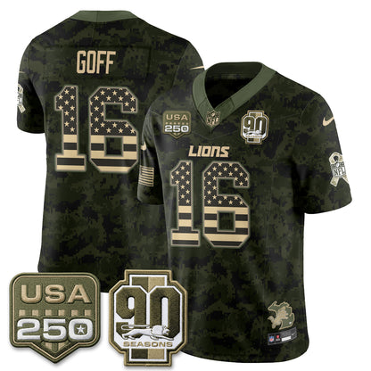 DET 2026 Salute to Service Vapor Jersey - Stitched