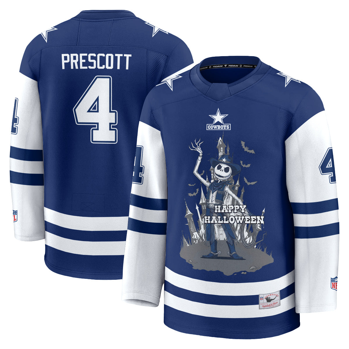 Dallas Cowboys x Nightmare Halloween 2026 Edition Hockey Jersey - Printed