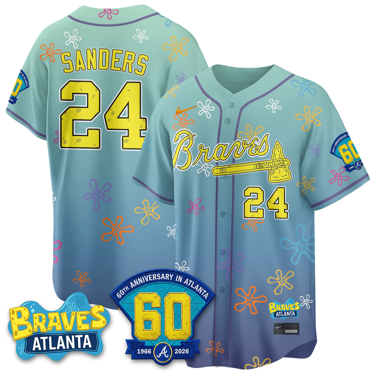 Atlanta Braves x SBSP Limited Vapor Jersey- Stitched