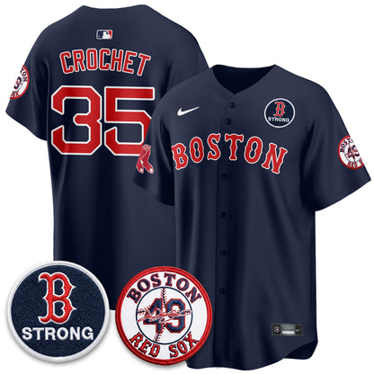 BOS Tim Wakefield Memorial Patch Vaper Premier Limited Jersey - All Stitched V2