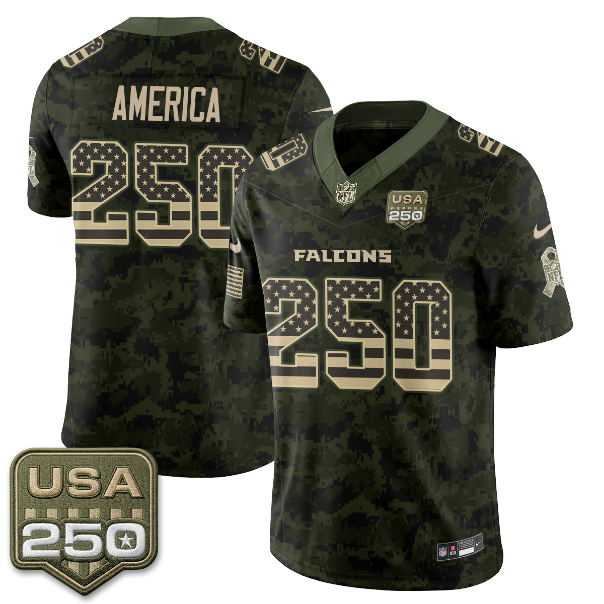 Atlanta Falcons 2026 Salute to Service Vapor Jersey - Stitched