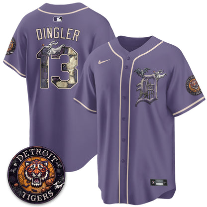 Detroit Tigers Nightmare Edition Vapor Limited Jersey - Stitched