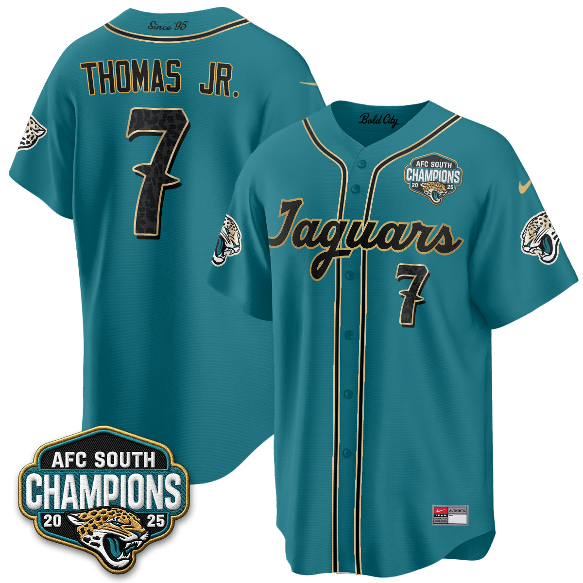 Jacksonville Jaguars 2026 Rivalries Baseball Vapor Jersey - Stitched