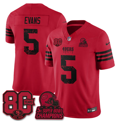 San Francisco 49ers Slasher Edition Vapor Jersey - Stitched