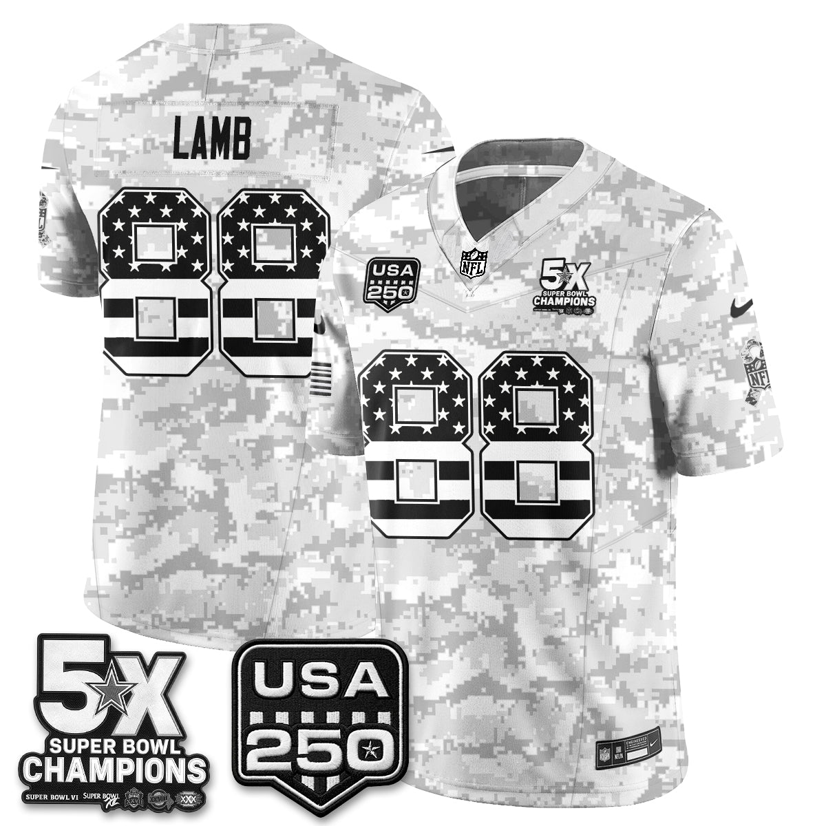 Dallas Cowboys 2026 Salute to Service Edition Vapor Jersey V2- Stitched