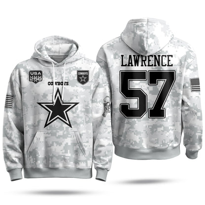 DAL 2026 Salute To Service Edition Pullover Hoodie - Printed