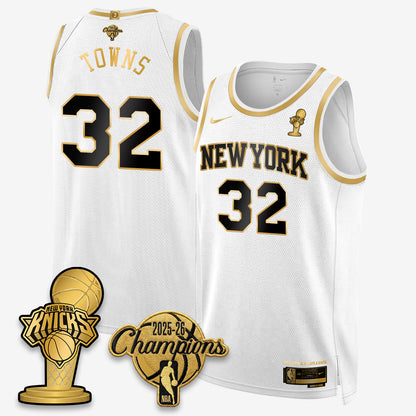 NYK 2026 NBA Champions Gold Edition Vapor Jersey - Stitched n3
