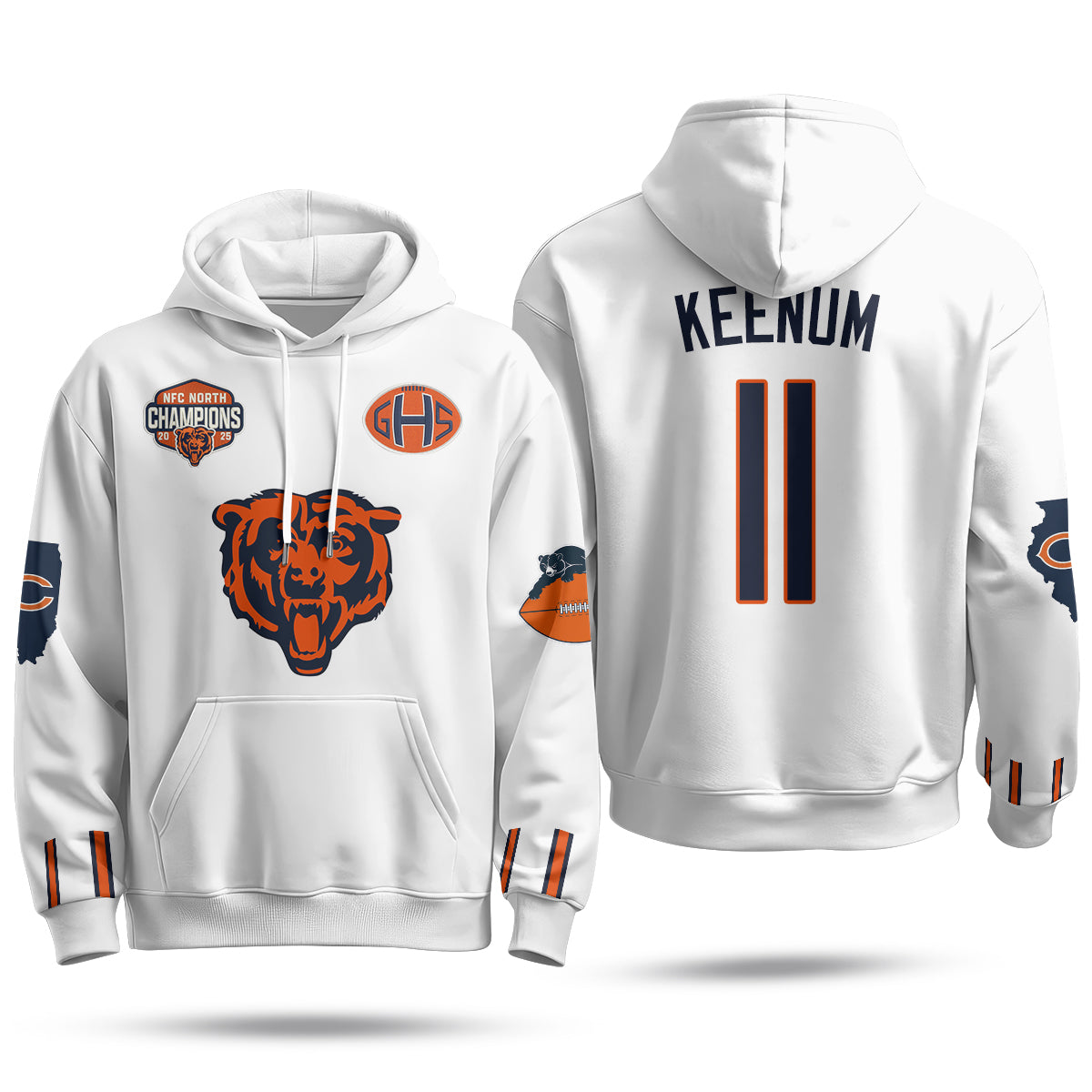 Chicago Bears 2026 Rivalries Hoodie - Stitched