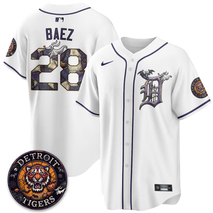 Detroit Tigers Nightmare Edition Vapor Limited Jersey - Stitched