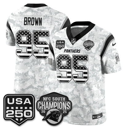 Carolina Panthers 2026 Salute To Service Edition Vapor Jersey - Stitched