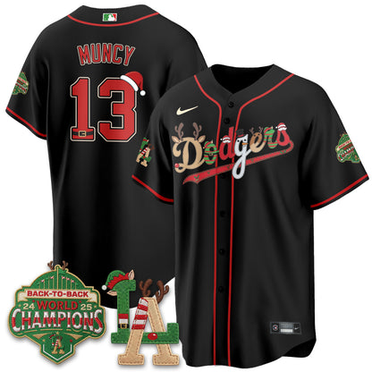 Los Angeles Dodgers 2026 Christmas Edition Vapor Jersey- Stitched