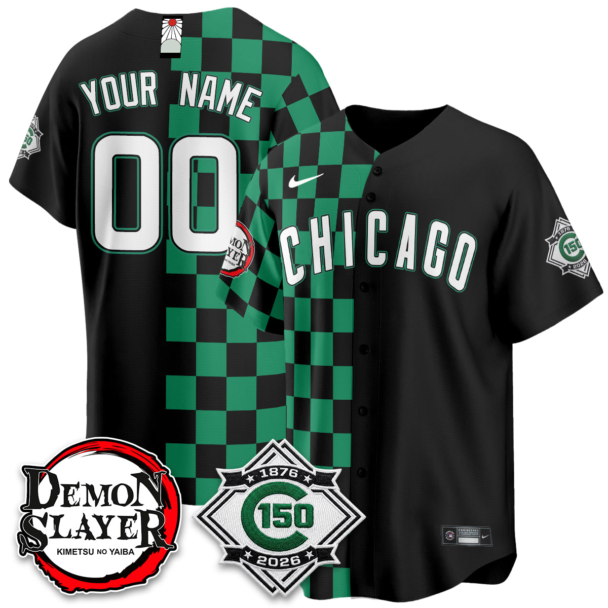 Chicago Cubs Demon Slayer Vapor Limited Custom Jersey - Stitched