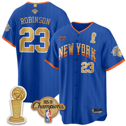 NYK Champions Night Baseball Vapor Jersey - Stitched