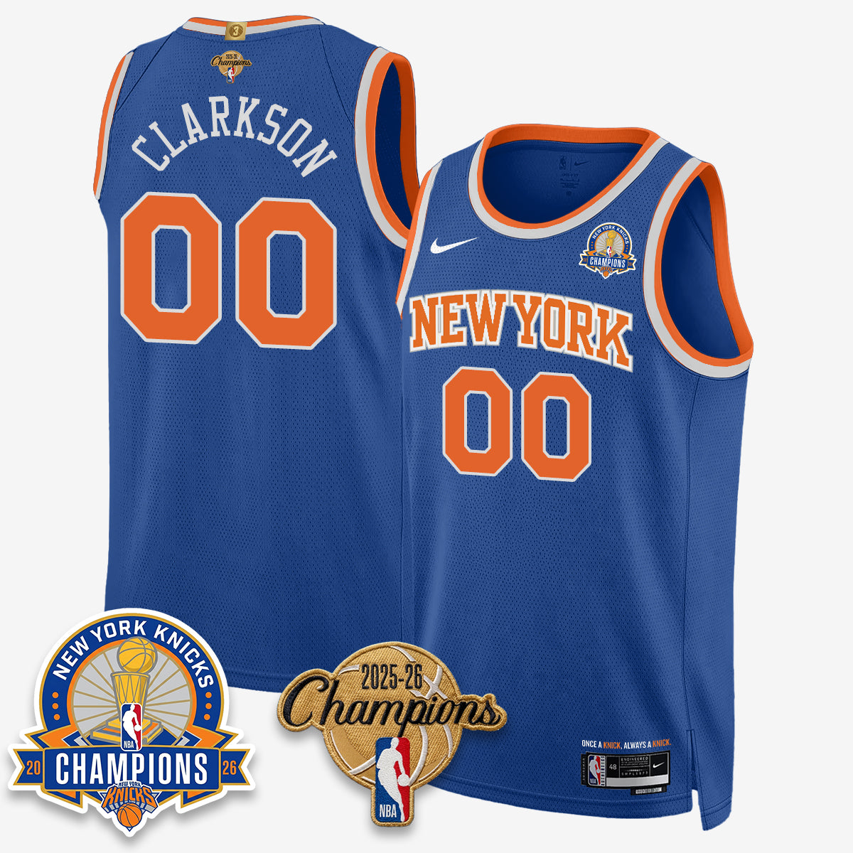 NYK 2026 Basketball Champions Special Edition Vapor Jersey V2- Stitched
