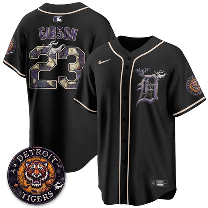 Detroit Tigers Nightmare Edition Vapor Limited Jersey - Stitched