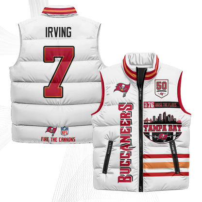 TB "Raise the Flags" Puffer Vest - Printed