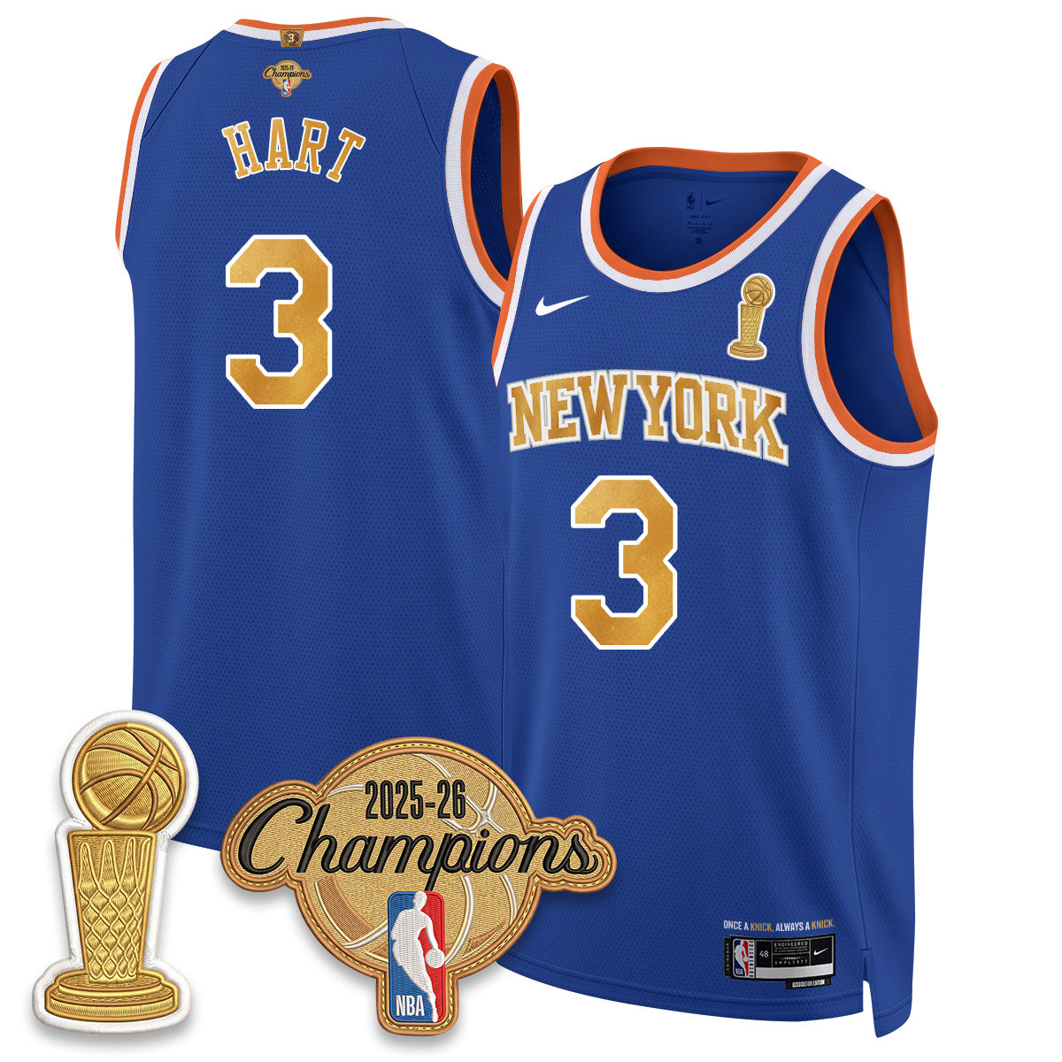 NYK Champions Night Vapor Jersey - Stitched