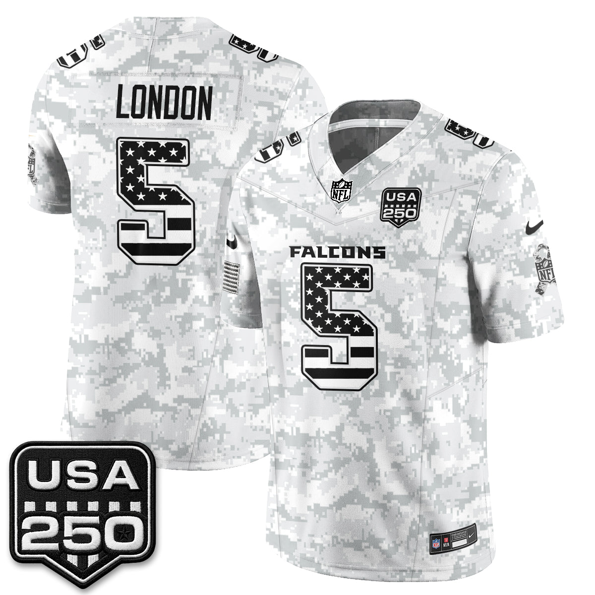 Atlanta Falcons 2026 Salute to Service Vapor Jersey - Stitched