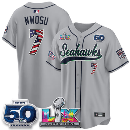 SEA SB LX Champs America Edition Vapor Baseball Jersey - Stitch