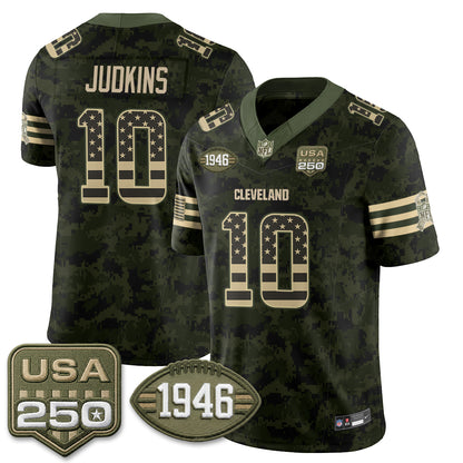 Cleveland Browns 2026 Salute to Service Vapor Jersey - Stitched