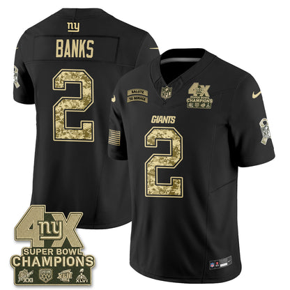 New York Giants 2026 Salute To Service V2 Vapor Jersey - Stitched