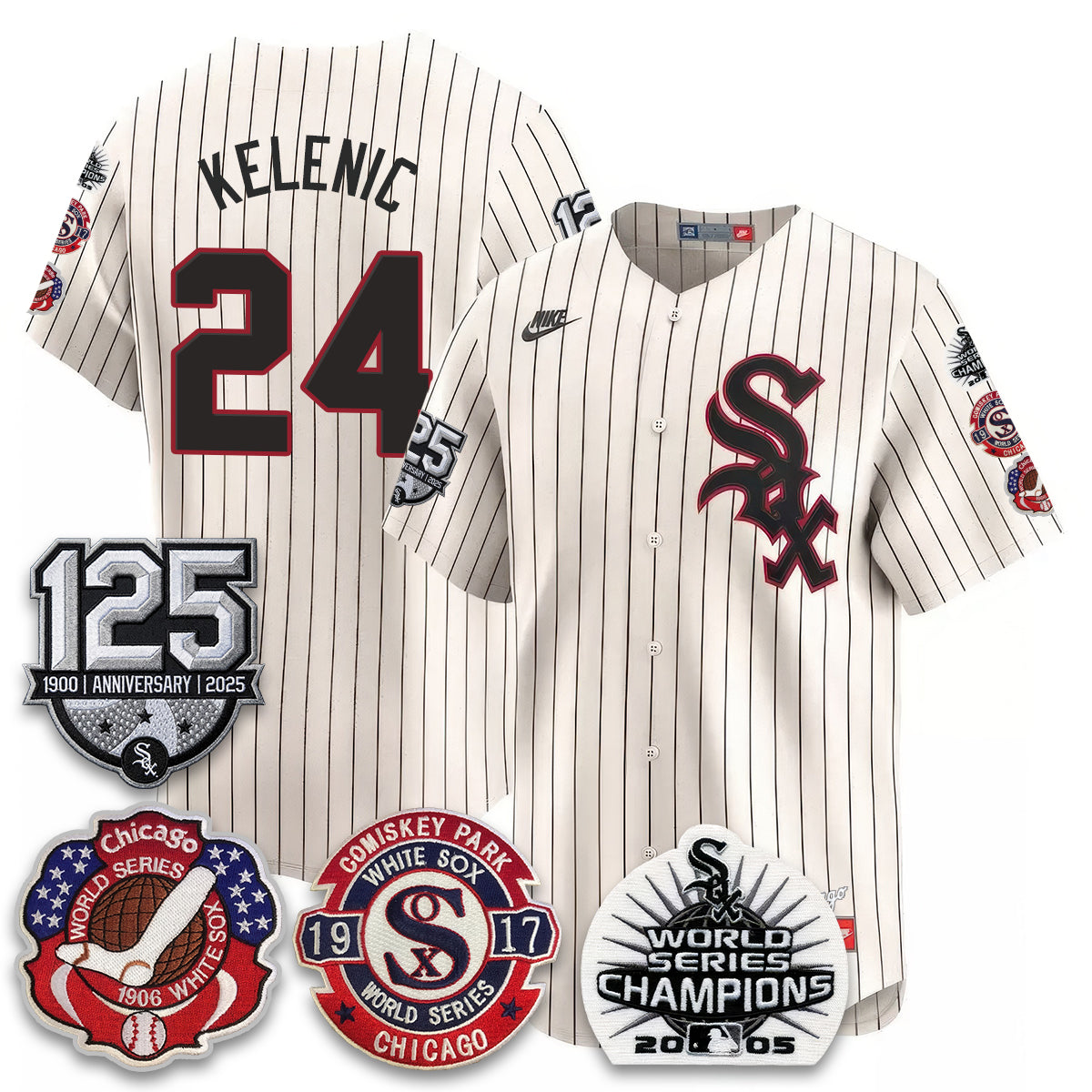 CWS 125th Anniversary - W.S Champions Edition Vapor Jersey - Stitched