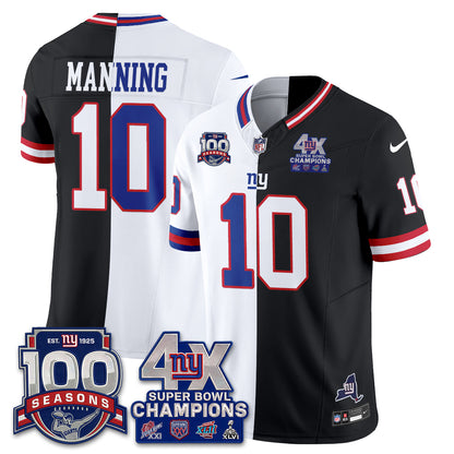 NYG 4X SBowl Split Edition Vapor Jersey - Stitched