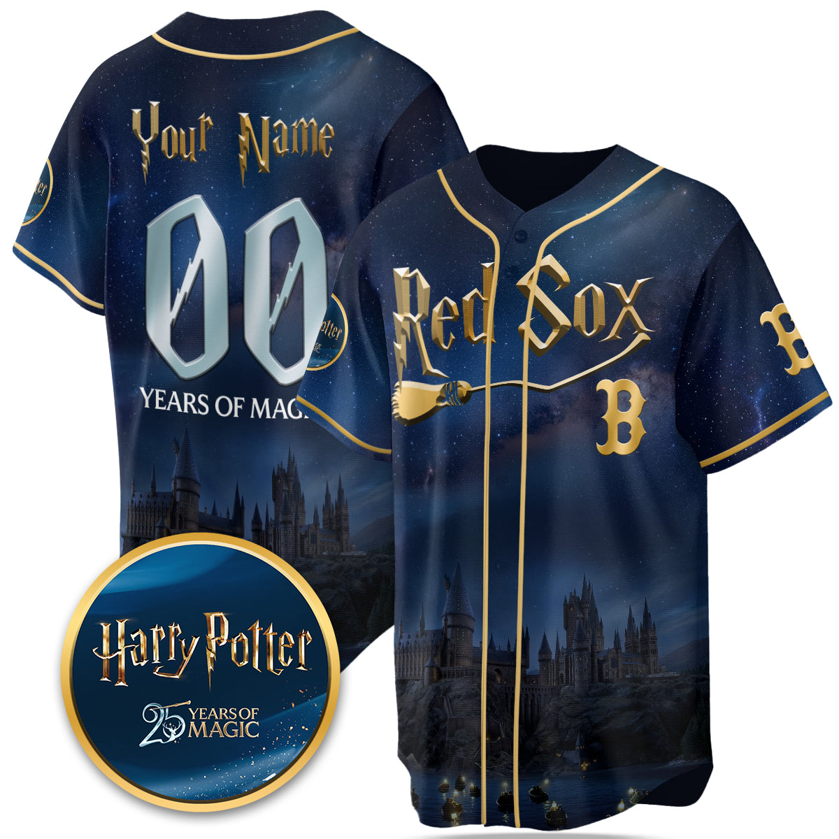 Baseball Team x HP 25 Years of Magic Limited Edition Custom Jersey - Printed