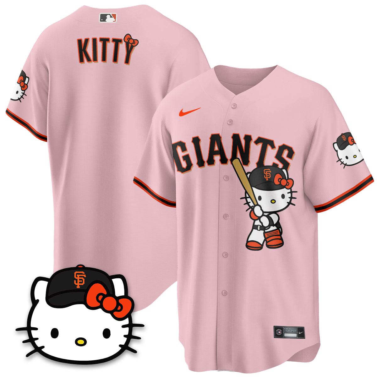 San Francisco Giants x Meow KT Vapor Jersey - Stitched