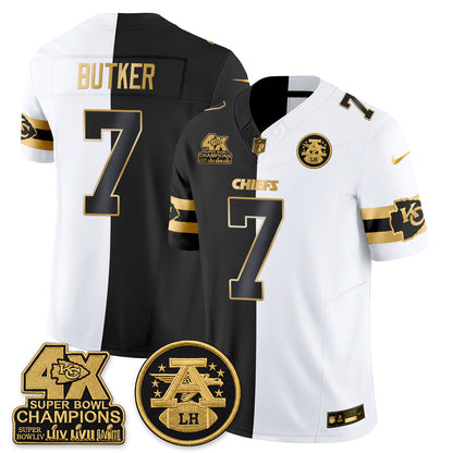 KC 4X Champs Gold Edition Vapor Jersey - Stitched