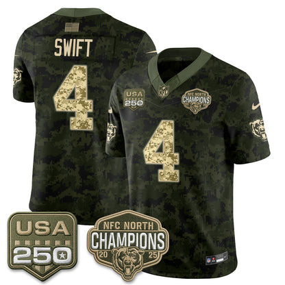 Chicago Bears 2026 Salute to Service Edition Vapor Jersey V2 - Stitched