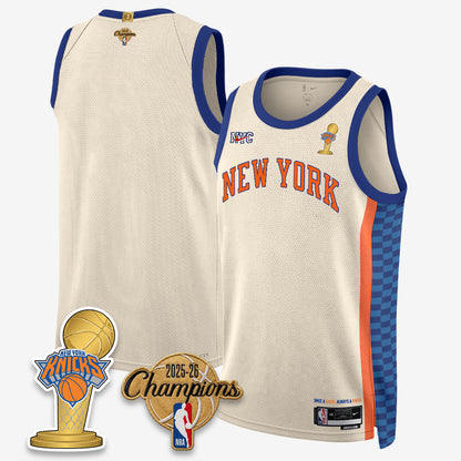 NYK 2026 NBA Champions Gold Edition Vapor Jersey - Stitched n3