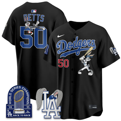 Los Angeles Dodgers Bunny Edition Vapor Jersey - Stitched