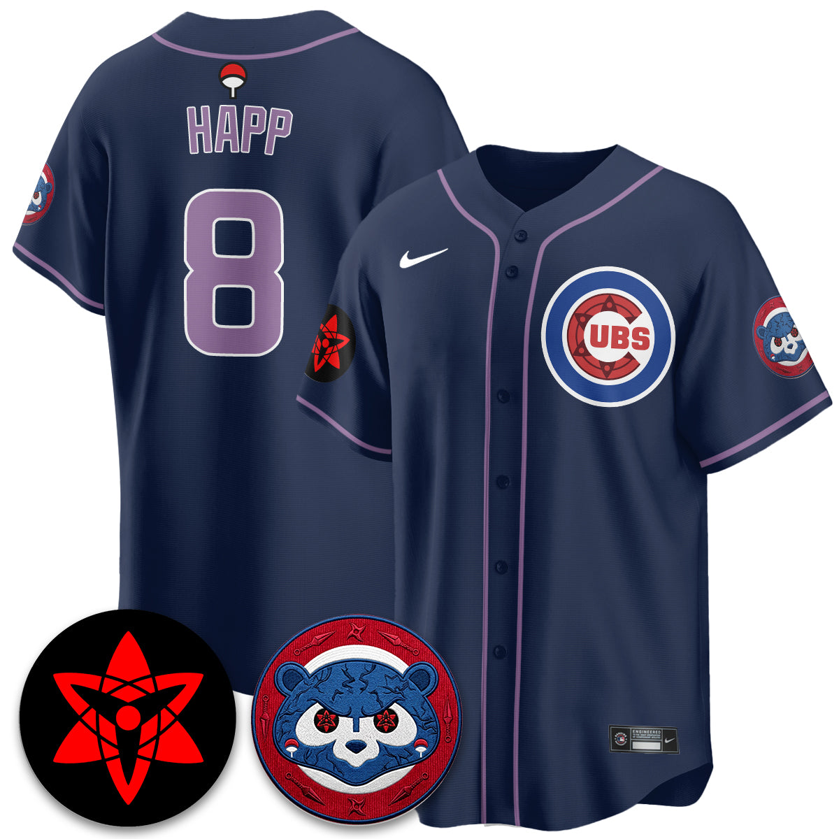 Chicago Cubs Uchiha Sasuke Vapor Limited Jersey - Stitched