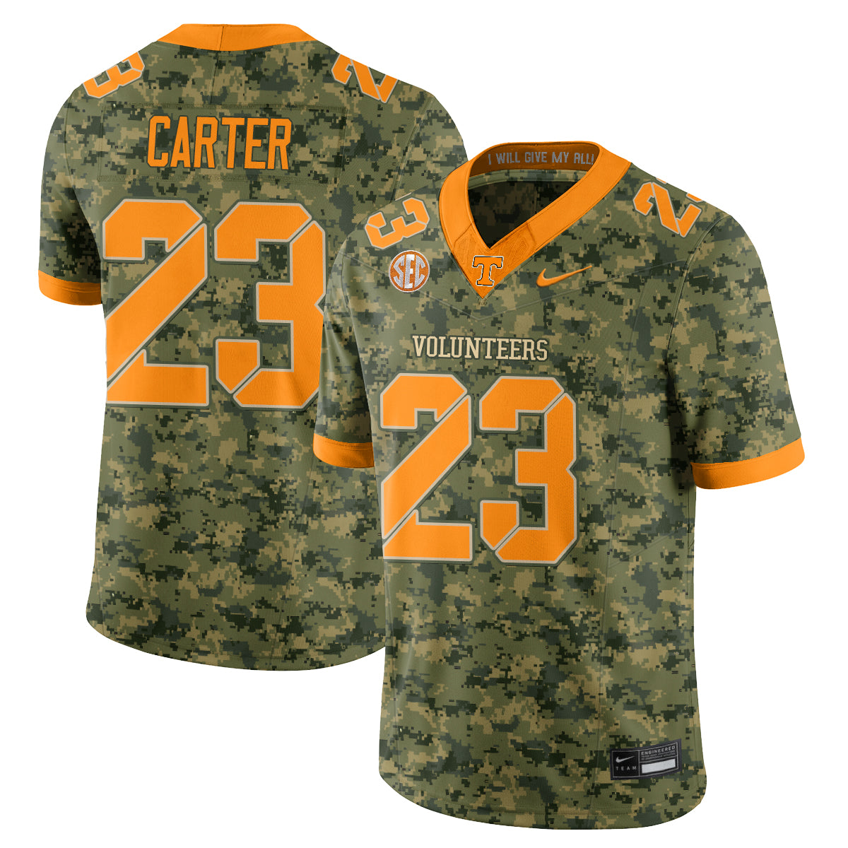 TENN 2026 Camouflage Edition Vapor Jersey - Stitched