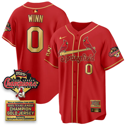 STL Springfield's Championship Gold Limited Jerseys - All Stitched