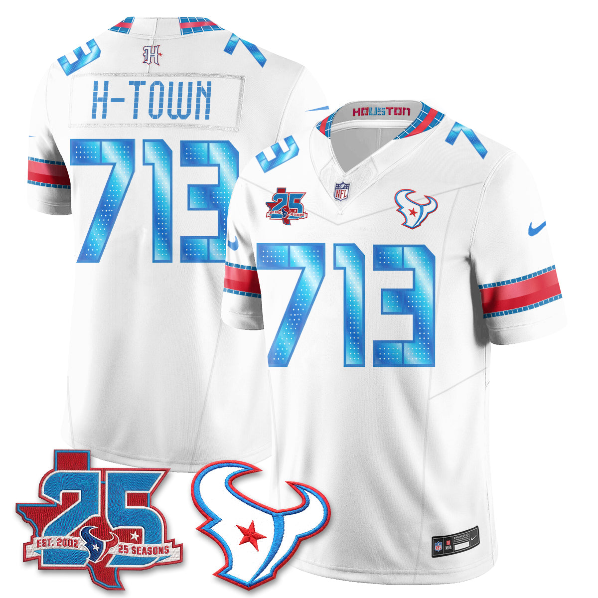 Houston Texans 2026 Rivalries Vapor Jersey - Stitched
