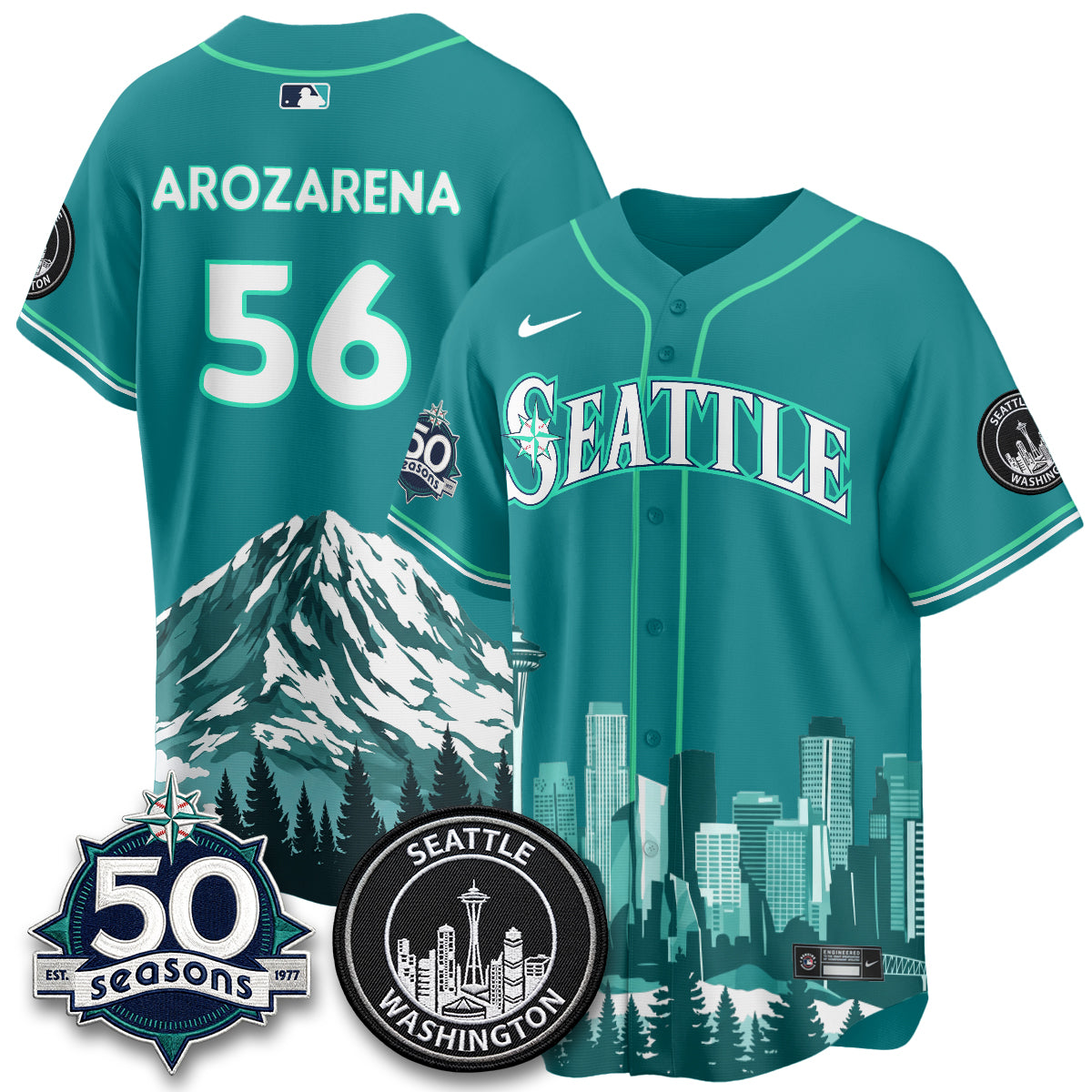 Seattle Mariners City Edition Vapor Jersey - Printed
