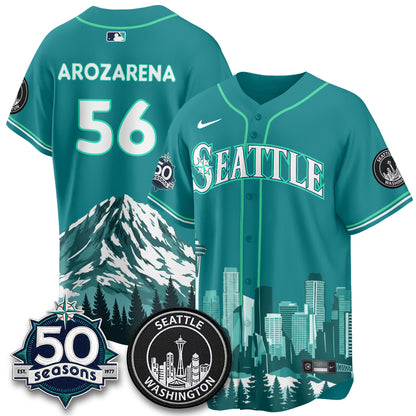 Seattle Mariners City Edition Vapor Jersey - Printed