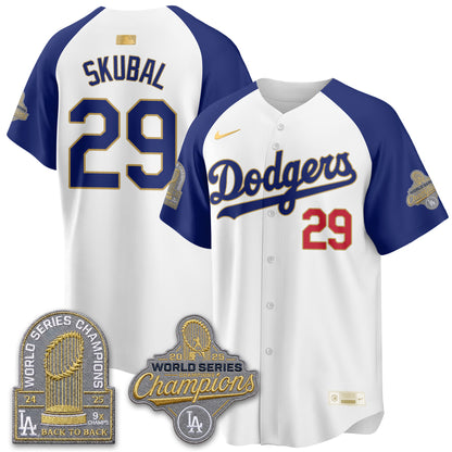 Los Angeles Dodgers Welcome No.29 Vapor Jersey- Stitched