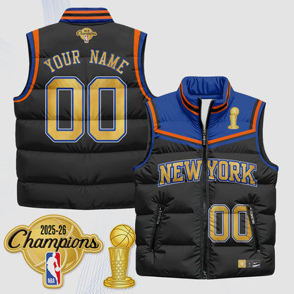 NYK Champions Night Custom Puffer Vest - Printed