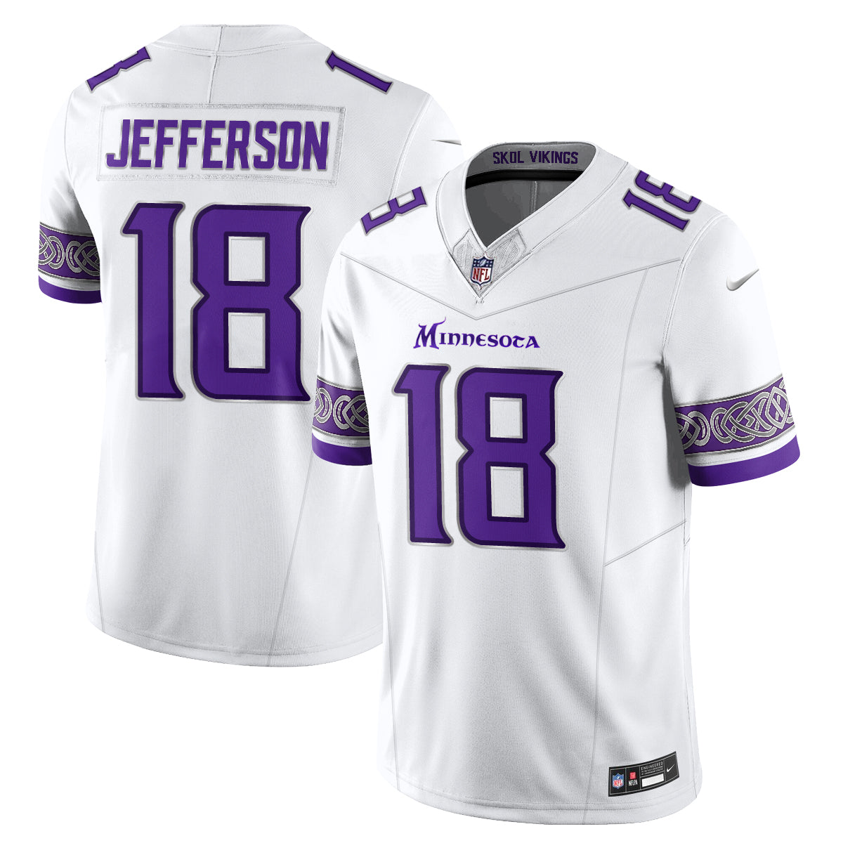 Minnesota Vikings Fangear Edition Vapor Jersey - Stitched