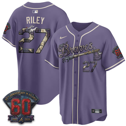 Atlanta Braves Nightmare Edition Vapor Jersey - Stitched