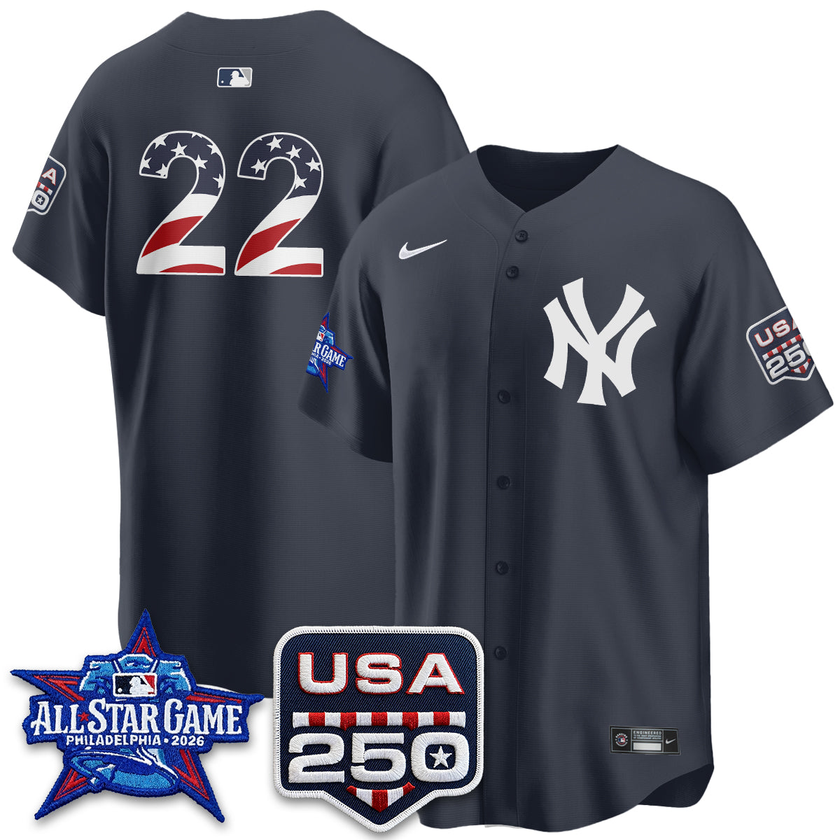 New York Yankees  2026 All Star Edition Vapor Jersey - Stitched