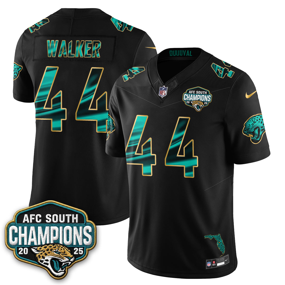 Jacksonville Jaguars Fangear Edition Vapor Jersey - Stitched